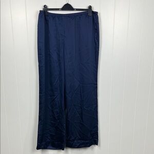 A new day Womens Straight Leg Pant XXL Navy Stretch Waist Mid-Rise Pull-On NWOT